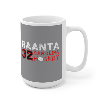 Raanta 32 Carolina Hockey Ceramic Coffee Mug In Gray, 15oz