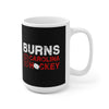 Burns 8 Carolina Hockey Ceramic Coffee Mug In Black, 15oz