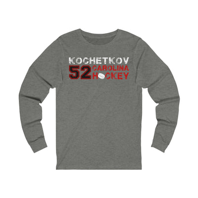 Kochetkov 52 Carolina Hockey Unisex Jersey Long Sleeve Shirt