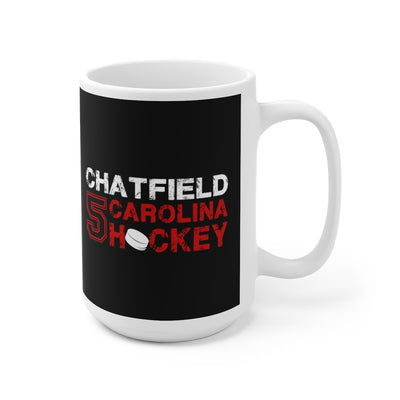 Chatfield 5 Carolina Hockey Ceramic Coffee Mug In Black, 15oz