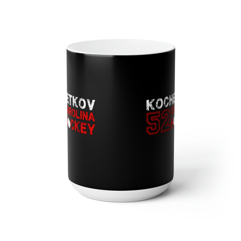 Kochetkov 52 Carolina Hockey Ceramic Coffee Mug In Black, 15oz