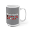 Chatfield 5 Carolina Hockey Ceramic Coffee Mug In Gray, 15oz