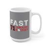 Fast 71 Carolina Hockey Ceramic Coffee Mug In Gray, 15oz