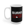 Burns 8 Carolina Hockey Ceramic Coffee Mug In Black, 15oz