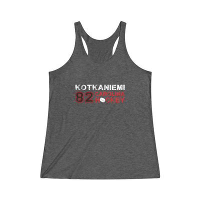 Kotkaniemi 82 Carolina Hockey Women's Tri-Blend Racerback Tank