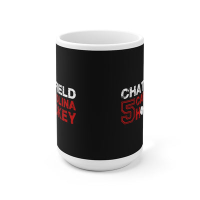 Chatfield 5 Carolina Hockey Ceramic Coffee Mug In Black, 15oz