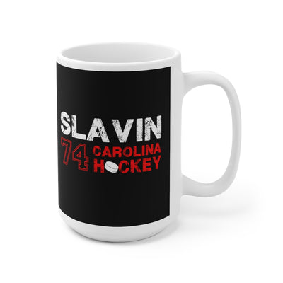 Slavin 74 Carolina Hockey Ceramic Coffee Mug In Black, 15oz