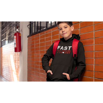 Fast 71 Carolina Hockey Youth Hooded Sweatshirt