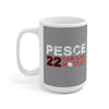 Pesce 22 Carolina Hockey Ceramic Coffee Mug In Gray, 15oz