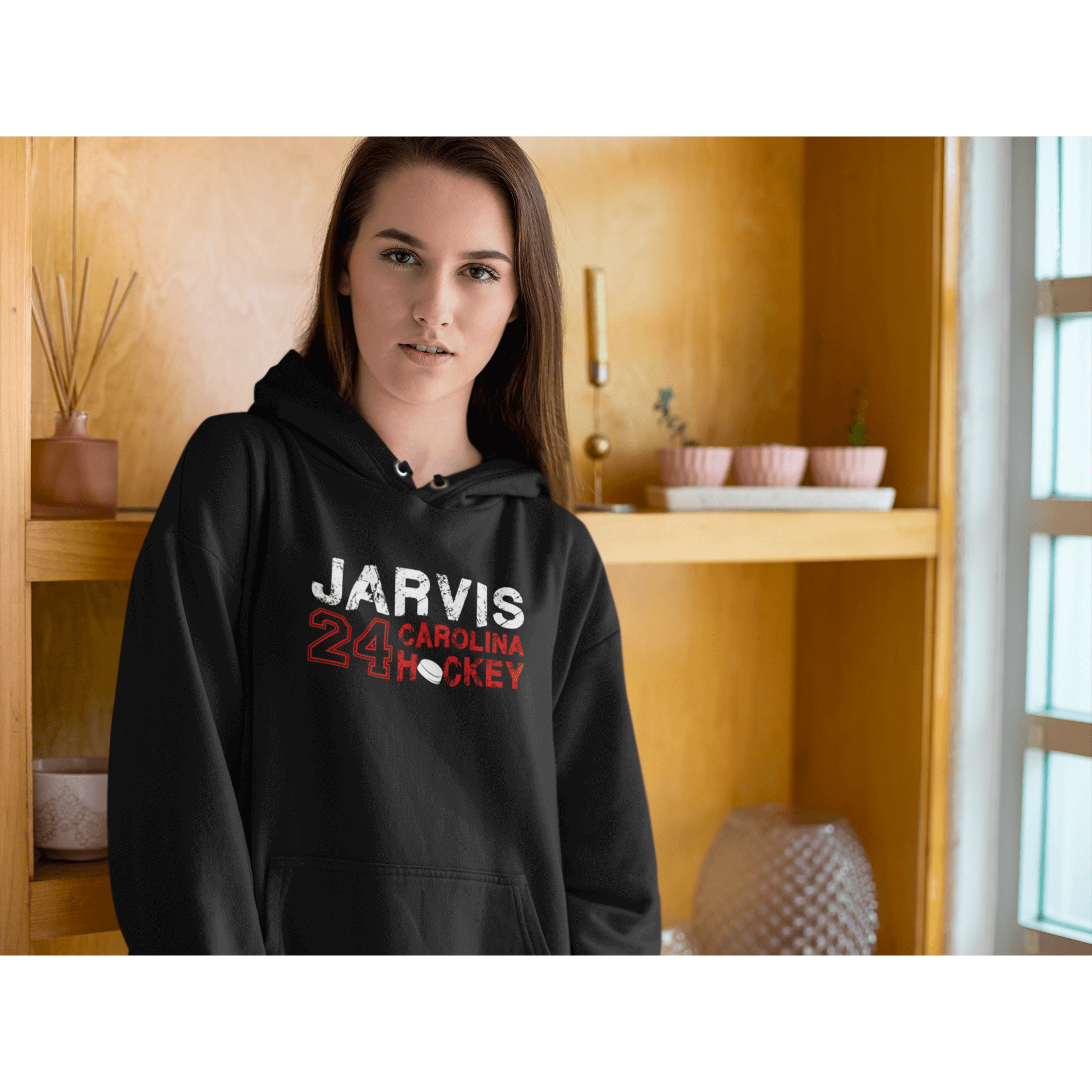 Jarvis 24 Carolina Hockey Unisex Hooded Sweatshirt - Carolina Teams Shop