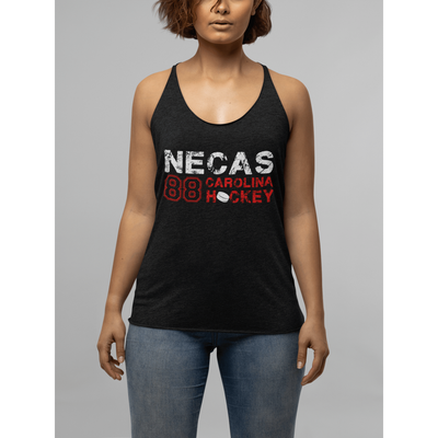 Necas 88 Carolina Hockey Women's Tri-Blend Racerback Tank