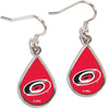 Carolina Hurricanes Teardrop Dangle Earrings